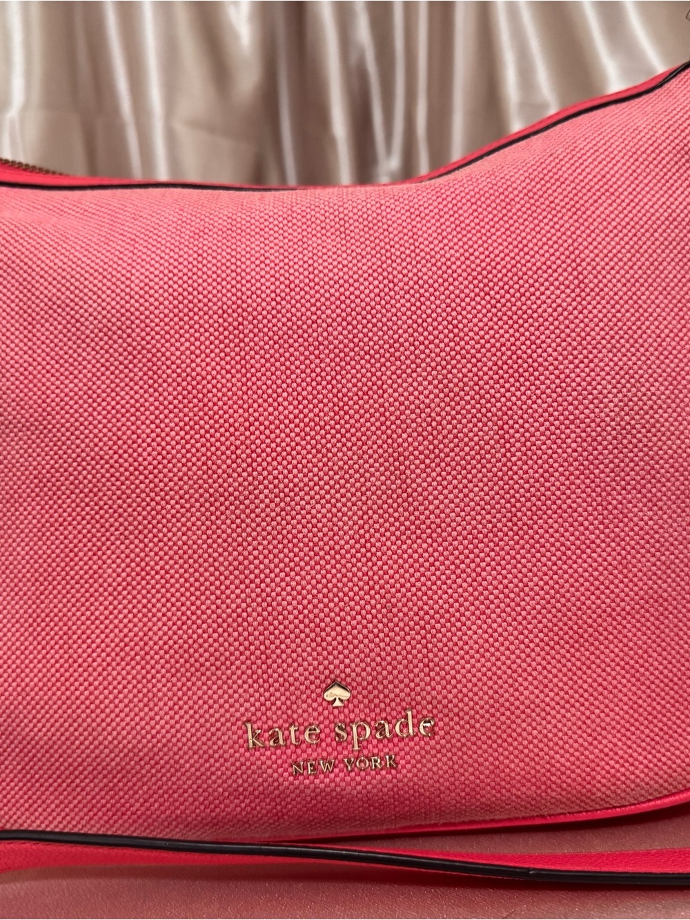 Kate Spade  Rosie in pink canvas crossbody bag